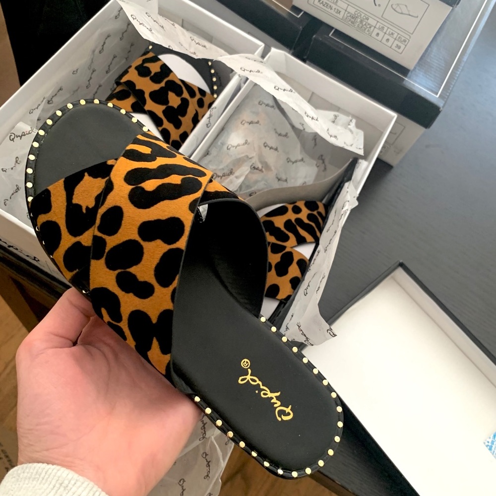 Kazen Sandals- Leopard/Black